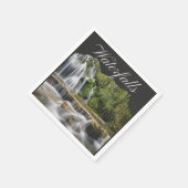 Serviette En Papier Cascades de Montagne Voyage (Coin)