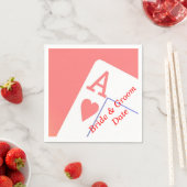 Serviette En Papier Casino Aces Mariage papier Napkins (En situation)