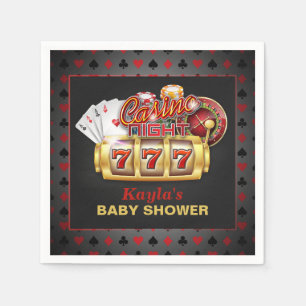 Serviette En Papier Casino Baby shower papier serviettes