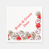 Serviette En Papier Casino Dice Mariage papier serviettes (Devant)