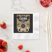 Serviette En Papier Casino Gambling Poker Roulette (En situation)