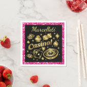 Serviette En Papier Casino Party Napkins (En situation)
