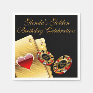 Serviette En Papier Casino Style Party ME DEMANDEZ DE METTRE DES NOMS 