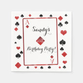 Serviette En Papier Casio/Vegas style serviettes d'anniversaire (Devant)