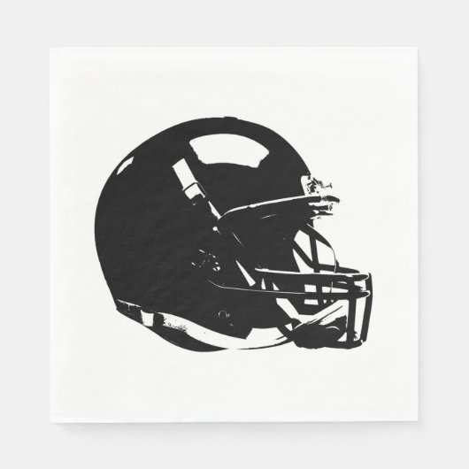 Serviette En Papier Casque de football Pop Art (Devant)