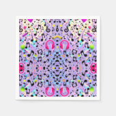 Serviette En Papier Casque de musique, serviettes (Devant)