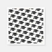 Serviette En Papier Casquette de baseball noir (Devant)