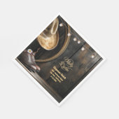 Serviette En Papier Casquette de bottes de campagne, Mariage de grange (Coin)