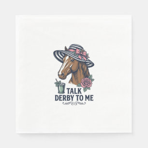 Serviette En Papier Casquette de cheval Derby vintage Talk Derby To Me
