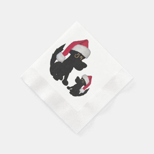 Serviette En Papier Casquette de Noël Doggie (Coin)