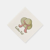 Serviette En Papier Casquette de paille jaune (Coin)