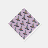 Serviette En Papier Casquette de sorcière noire Dessin serviettes (Coin)