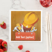 Serviette En Papier Casquette dur de construction et boîte à outils Pa (En situation)