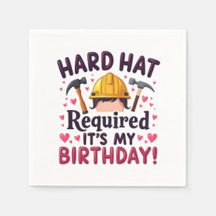 Serviette En Papier Casquette dur requis C'est mon anniversaire c
