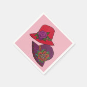 Serviette En Papier Casquette rouge (Coin)