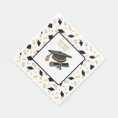 Serviette En Papier Casquettes De Diplôme Et Serviettes De Diplôme (Coin)