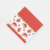 Serviette En Papier Casquettes de Noël et Mittens (Coin)