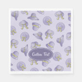 Serviette En Papier Casquettes d'été Lilac (Devant)