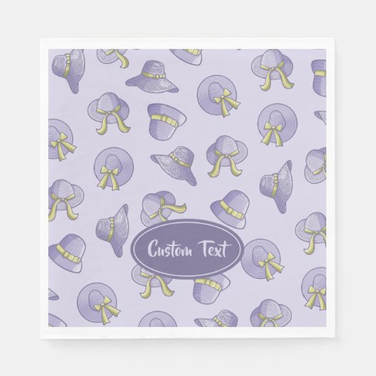 Serviette En Papier Casquettes d'été Lilac (Devant)