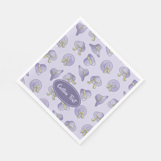 Serviette En Papier Casquettes d'été Lilac (Coin)