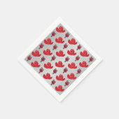 Serviette En Papier Casquettes Et Sucres de canne De Noël Occidentaux (Coin)