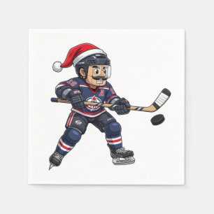 Serviette En Papier Casse-Noisette Athlète de Hockey Sports d'Hiver No