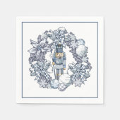 Serviette En Papier Casse-noisette blanche (Devant)