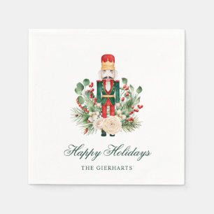 Serviette En Papier Casse-Noisette de Noël Joyeuses Fêtes en Papier