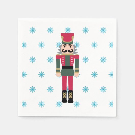 Serviette En Papier Casse-noisette Illustration de ballet Snowflake se (Devant)