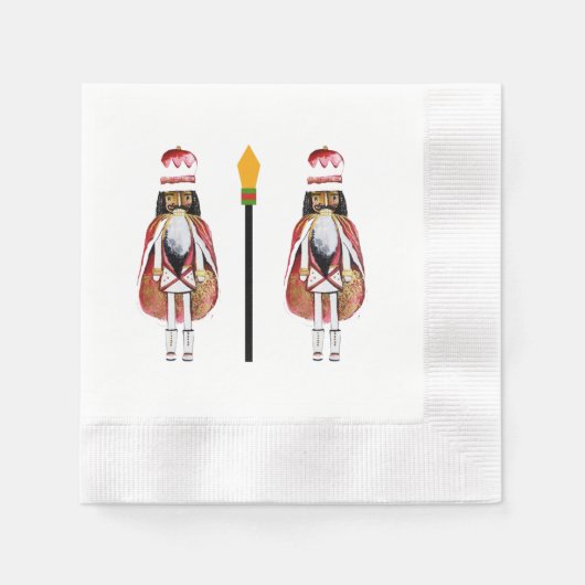 Serviette en papier Casse-Noisette noir (Devant)