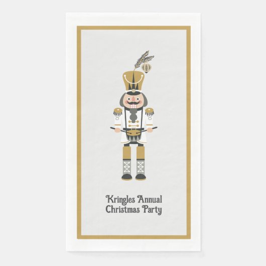 Serviette En Papier Casse-noisette scandinave fête Noël (Devant)