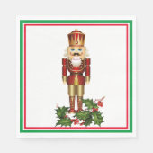 Serviette En Papier Casse-noisette Soldat Noël Vide Papier Napkin (Devant)