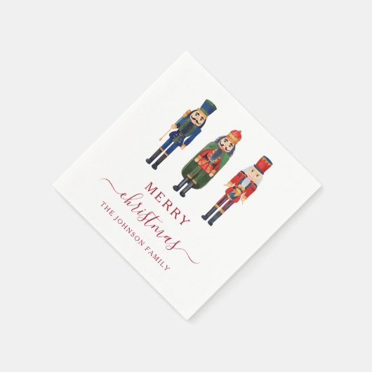 Serviette En Papier Casse-noisettes festives Script Noël (Coin)