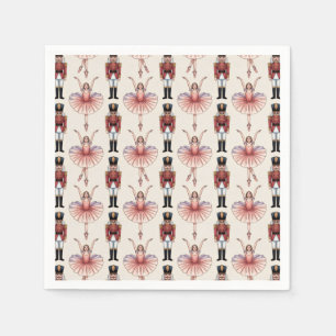 Serviette En Papier Casse-noix à la mode et danseuse de ballet