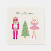 Serviette En Papier Casse-noix, arbre de Noël, Ballerina (Devant)