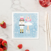 Serviette En Papier Casse-noix, ballerine, flocon de neige Noël (En situation)