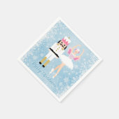 Serviette En Papier Casse-noix, ballerine, flocon de neige Noël (Coin)