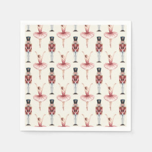 Serviette En Papier Casse-noix et danseuse de ballet à la mode