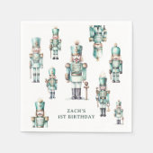 Serviette En Papier Casse-noix mignonne garçon fête d'anniversaire (Devant)