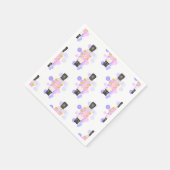 Serviette En Papier Casse-noix traditionnel rose et Lilac (Coin)