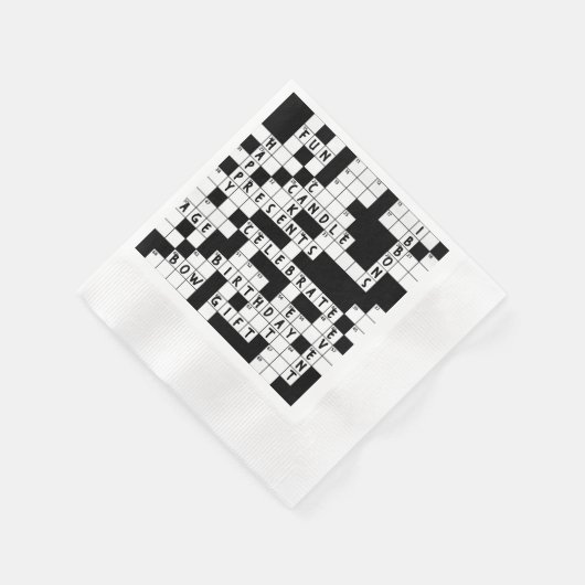 Serviette En Papier casse-tête fête d'anniversaire (Coin)