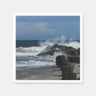 Serviette En Papier Casser Des Vagues À La Folie