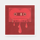 Serviette En Papier Cassette audio saignante (Devant)