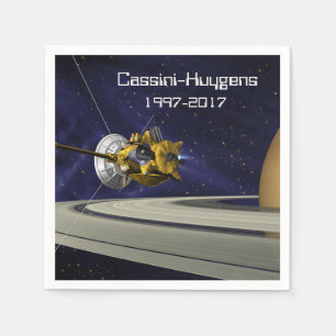 Serviette En Papier Cassini Huygens Saturn Mission Spacecraft