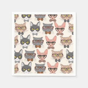 Serviette En Papier Cat