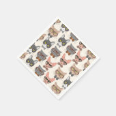 Serviette En Papier Cat (Coin)