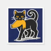 Serviette En Papier Cat Ladies Kamala | Harris Walz 2024 Bleu (Devant)