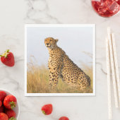 Serviette En Papier Cat lover cheetah photo (En situation)