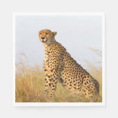 Serviette En Papier Cat lover cheetah photo (Devant)