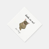 Serviette En Papier Cat Mariage Cocktail Napkins (Coin)